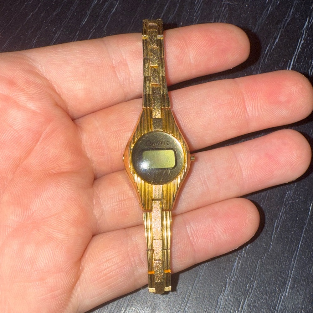 Gold Quartz Watch